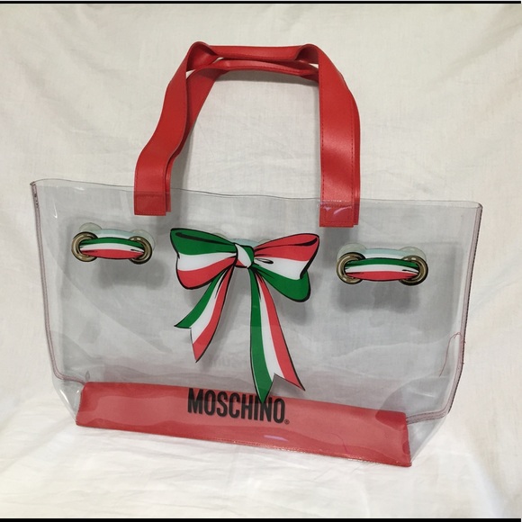 moschino clear bag